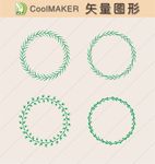 花环玫瑰花情人节花环花边框素材
