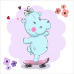 手绘卡通动物图片