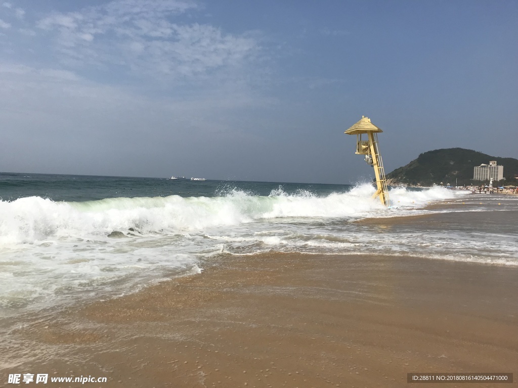 大角湾海浪