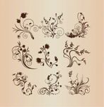 精美欧式手绘花纹