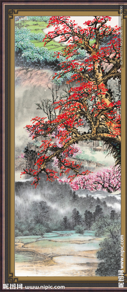 国画梅花