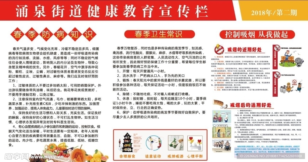 春季健康教育宣传栏
