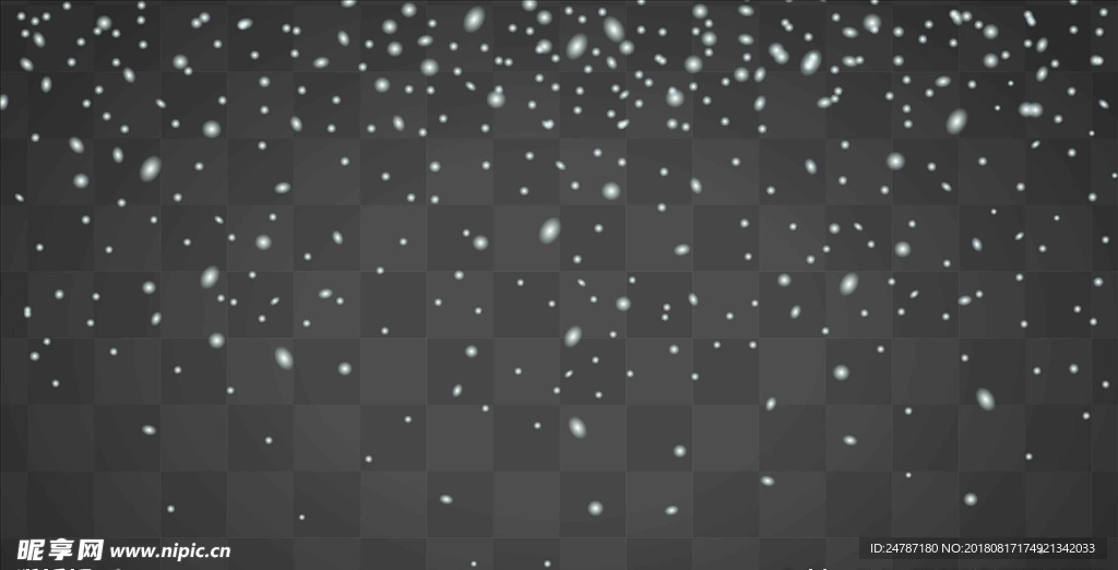 矢量卡通下雪