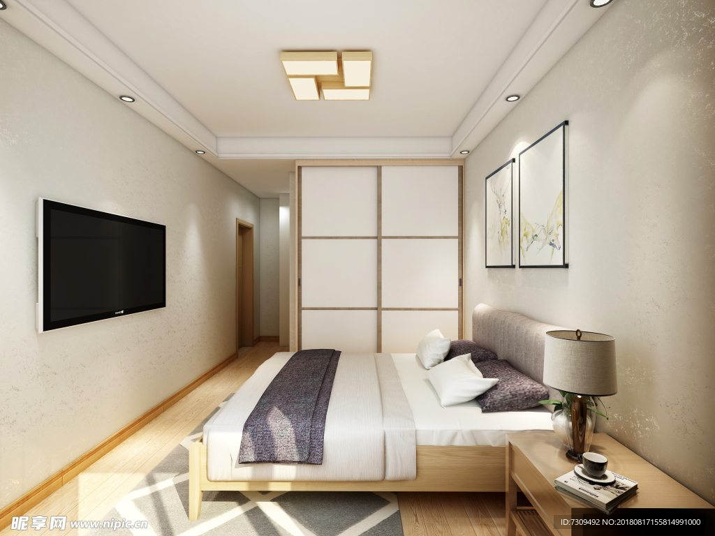 日式风格家居卧室装修效果图