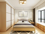 日式风格原木家居房间装修效果图
