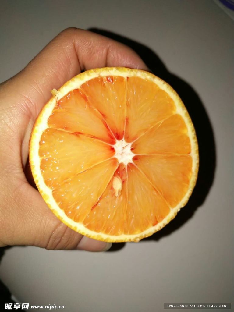 血橙 血橙子 塔罗科血橙 手持