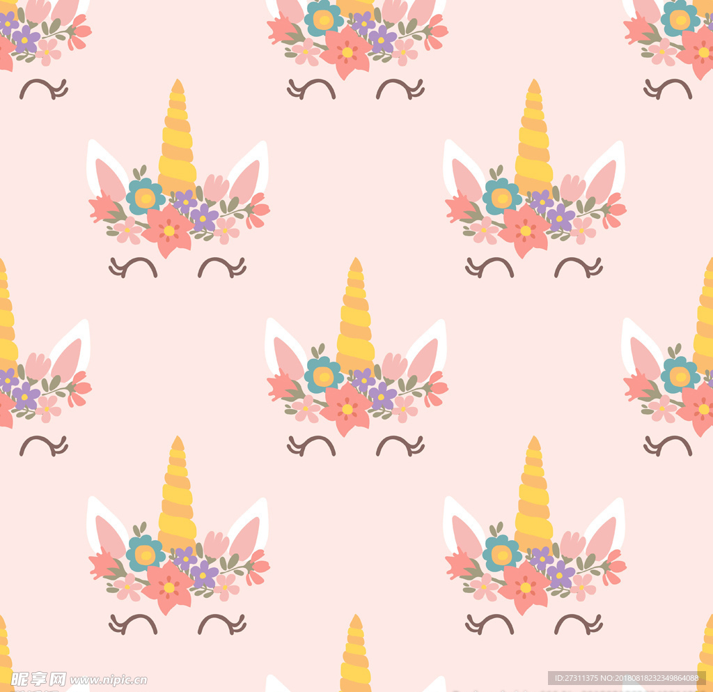 矢量花纹碎花背景