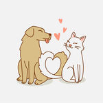 手绘猫