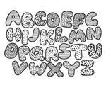 卡通字母EPS分层