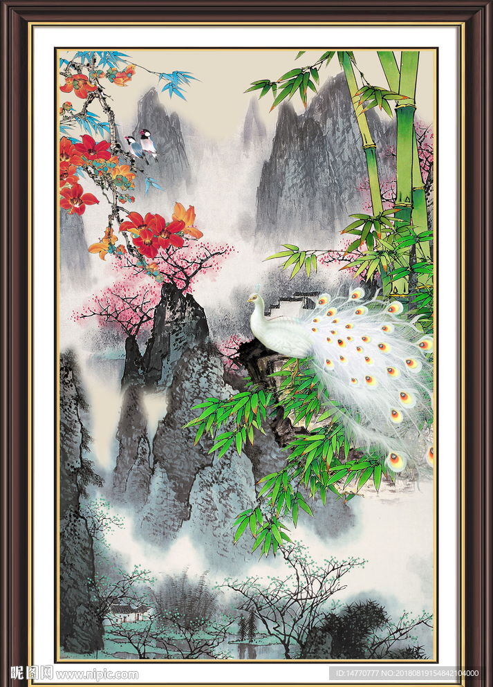 花鸟孔雀