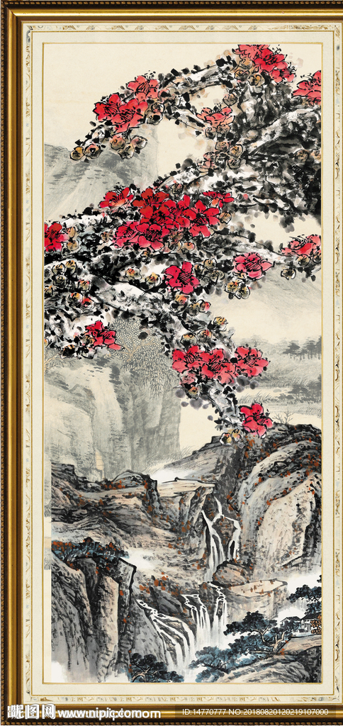 国画梅花