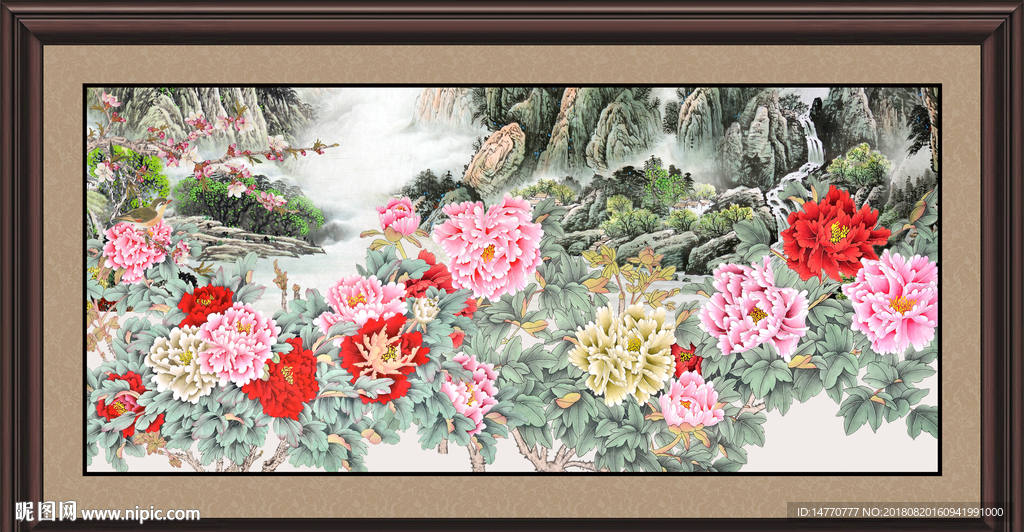 国画牡丹