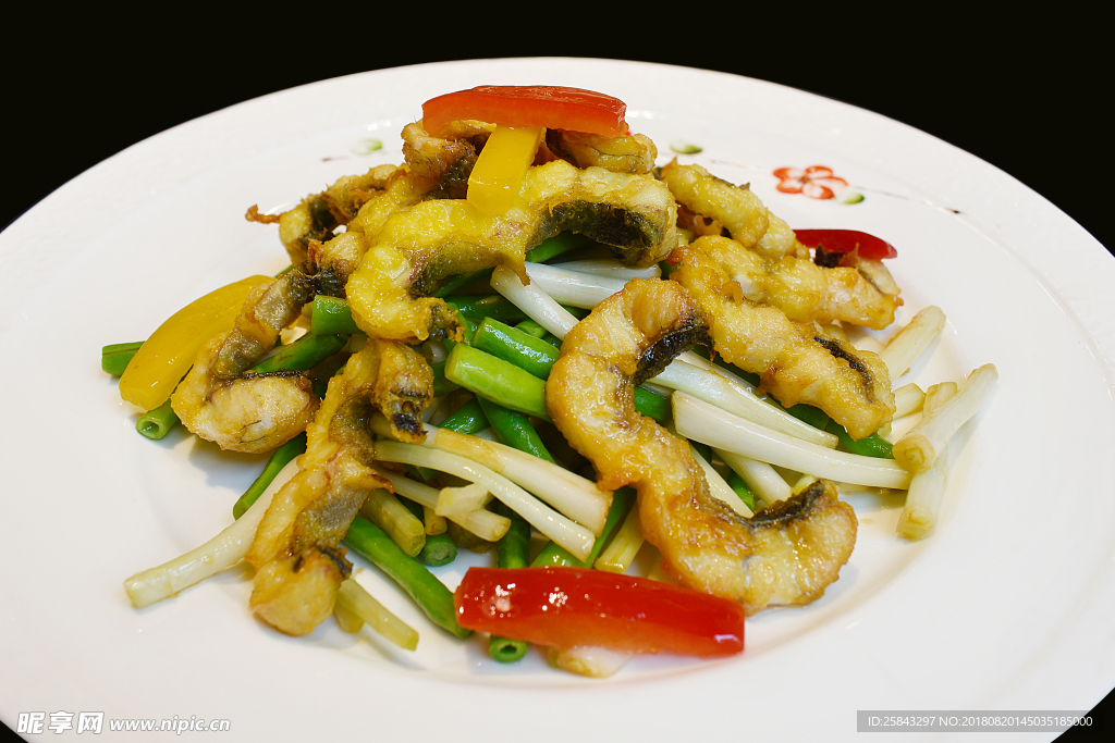 荞菜炒鳝柳