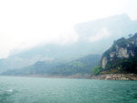 山峡 水流 青山