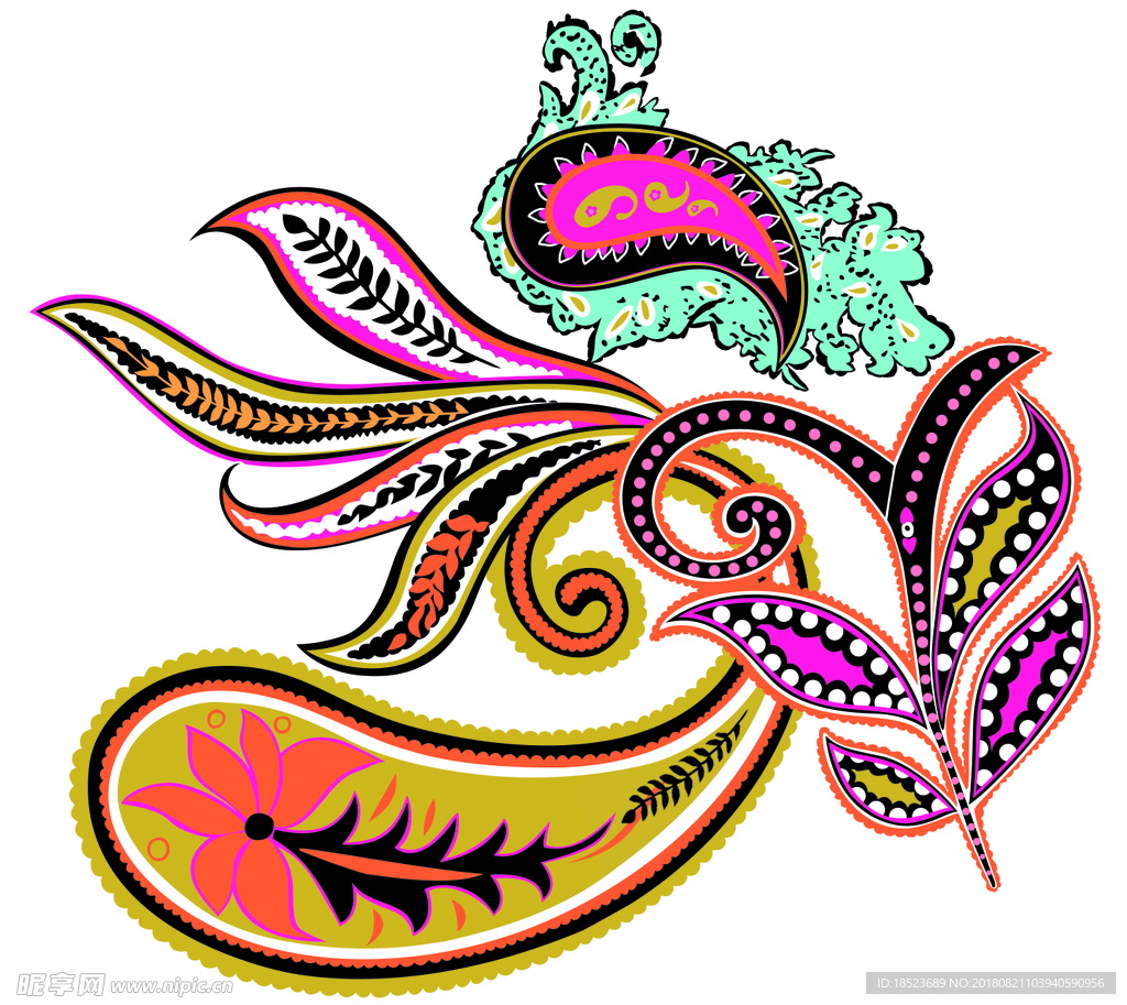 腰果花纹
