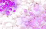 梦幻抽象花朵电视背景墙