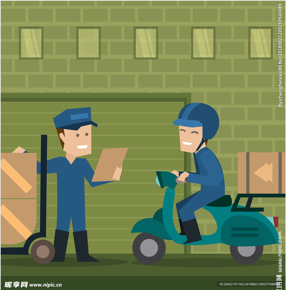 搬家卡通图片