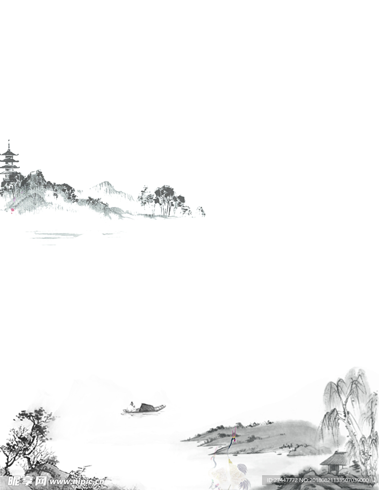 中国风展板