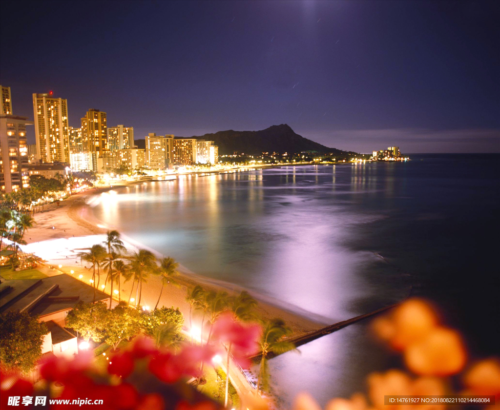 城市 夜景 繁华 海 湖 江