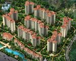 鸟瞰图 住宅效果图 洋房楼效果