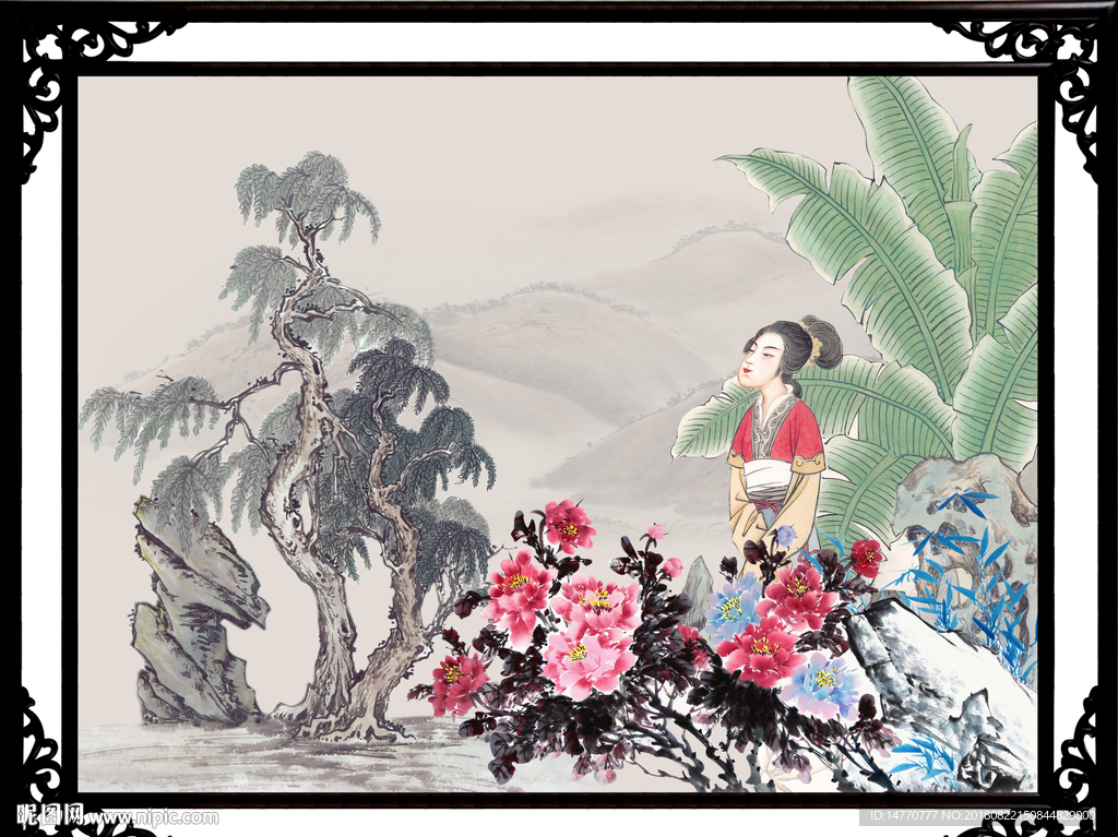 国画仕女图