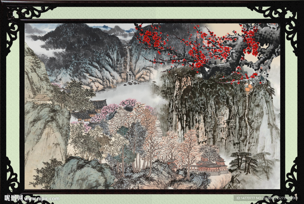 国画梅花