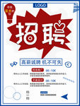 简约创意招聘海报
