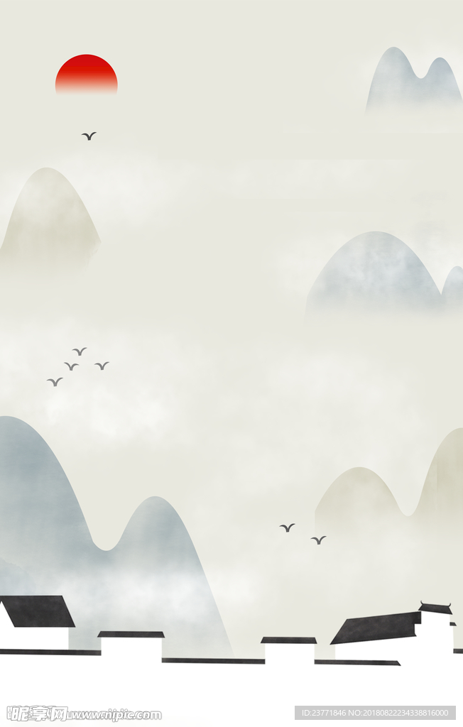 中国风山脉
