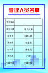 管理人员名单