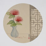合欢花国画装饰画