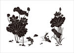 荷花鲤鱼