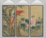 新中式仿古花鸟装饰画