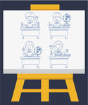 素描学习男孩