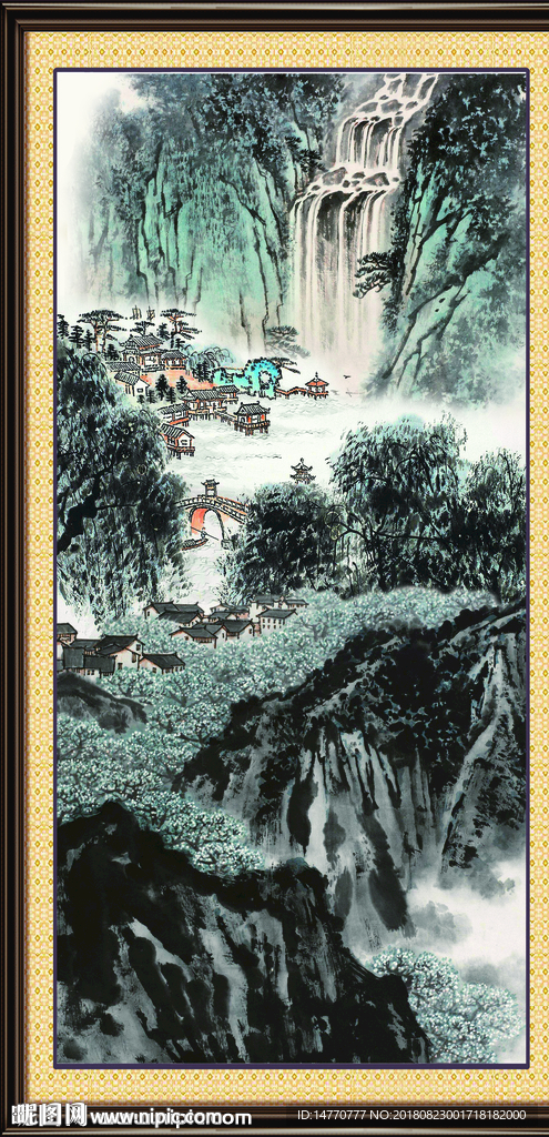 巨幅山水画
