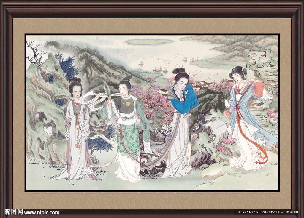 国画仕女图