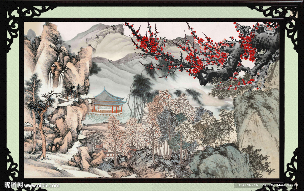 国画梅花