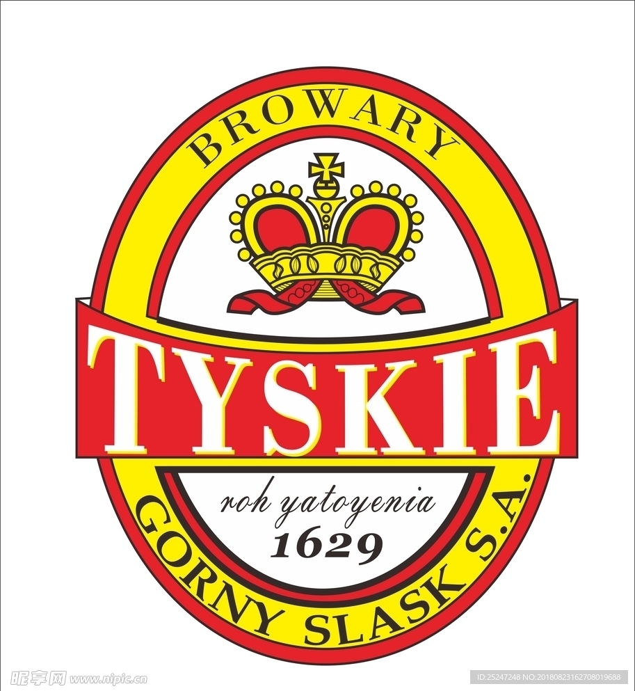TYSKIE 啤酒logo矢量