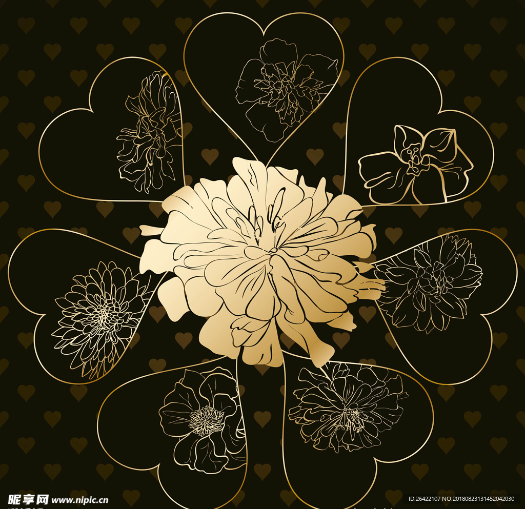 矢量花纹底纹背景墙纸