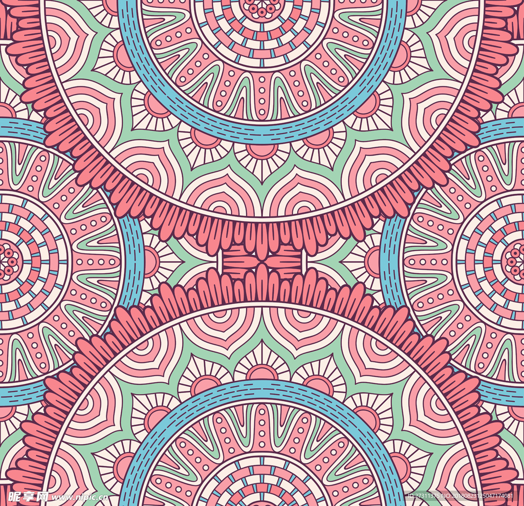 矢量花纹底纹背景墙纸