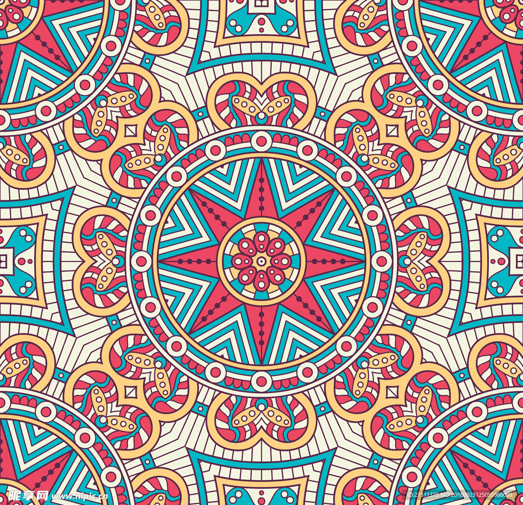 矢量花纹底纹背景墙纸