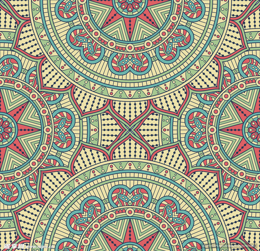 矢量花纹底纹背景墙纸