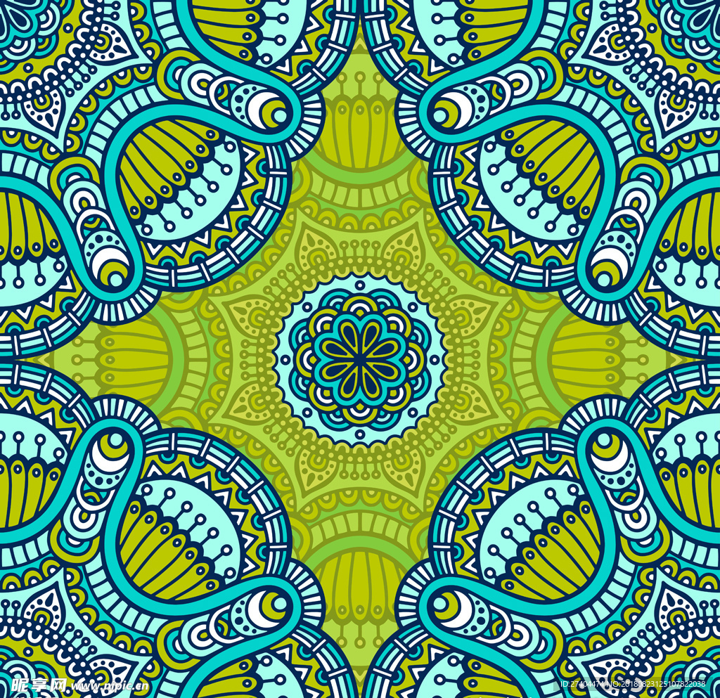 矢量花纹底纹背景墙纸