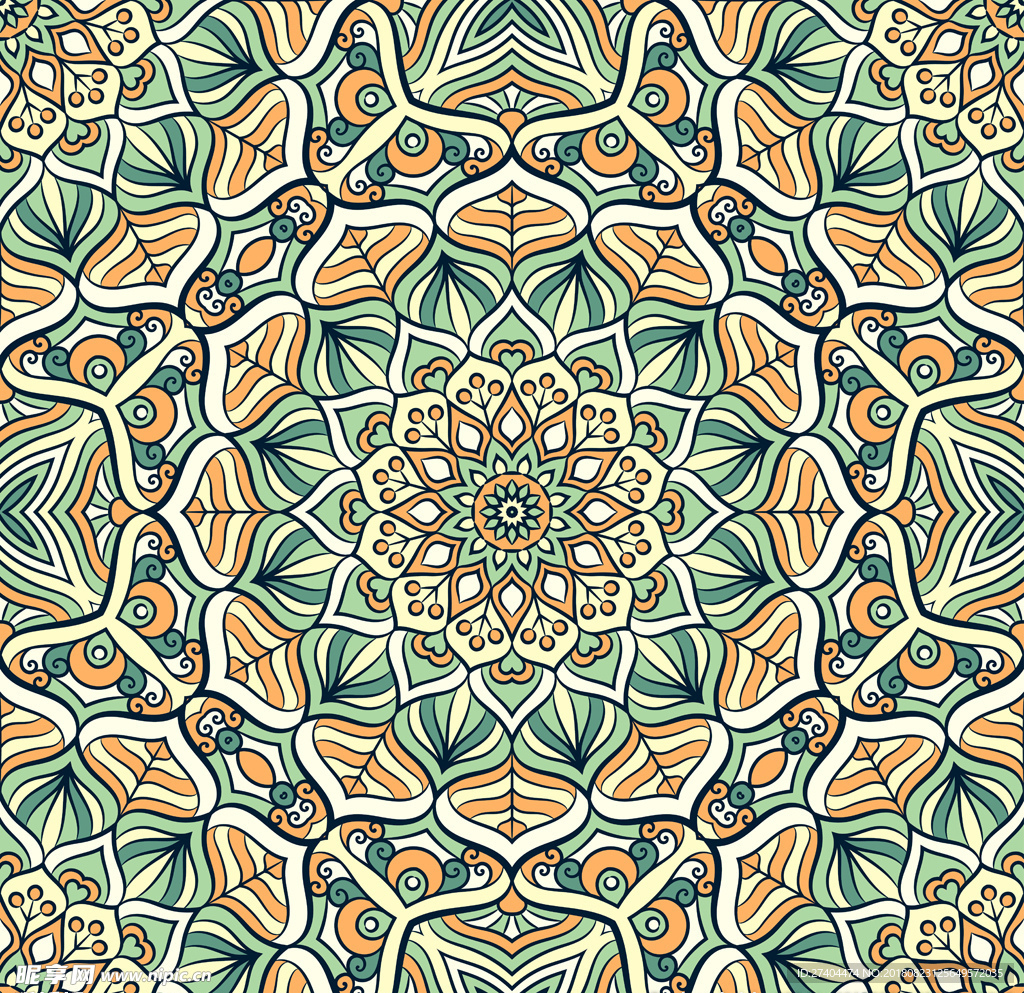 矢量花纹底纹背景墙纸