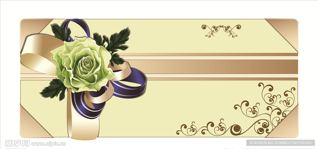 花纹 底纹 花 蝴蝶结 卡片