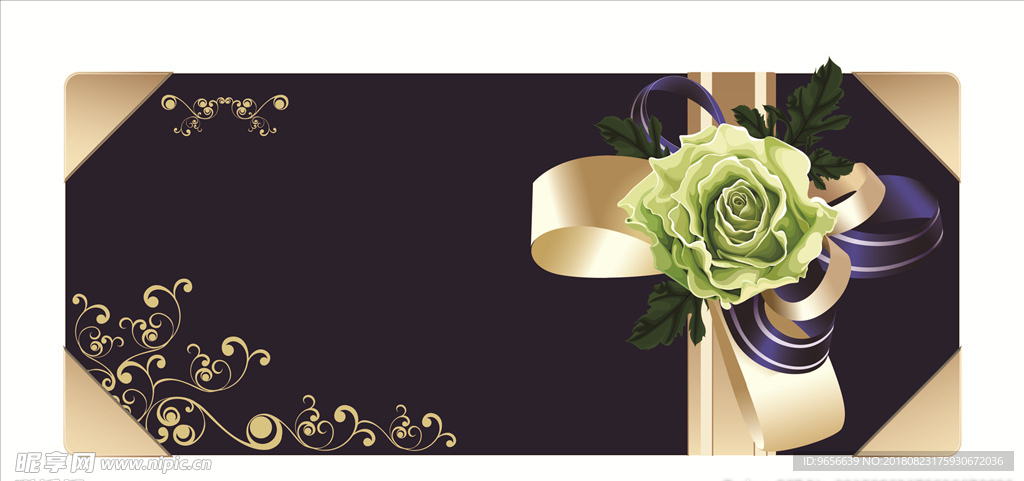 花纹 底纹 花 蝴蝶结 卡片