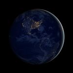 NASA美国卫星夜景图