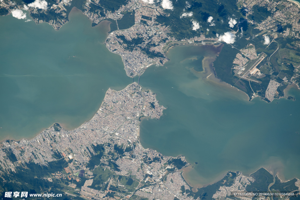 海洋城市卫星图