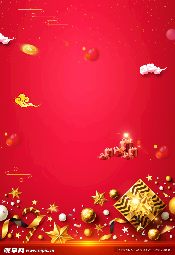 红色背景