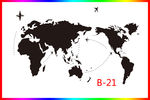 硅藻泥矢量世界地图