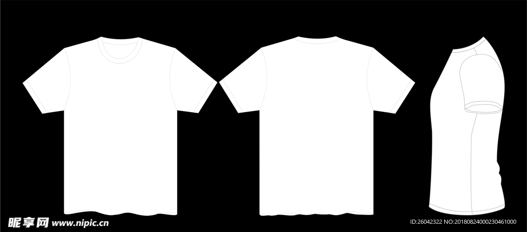 空白衣服设计模板